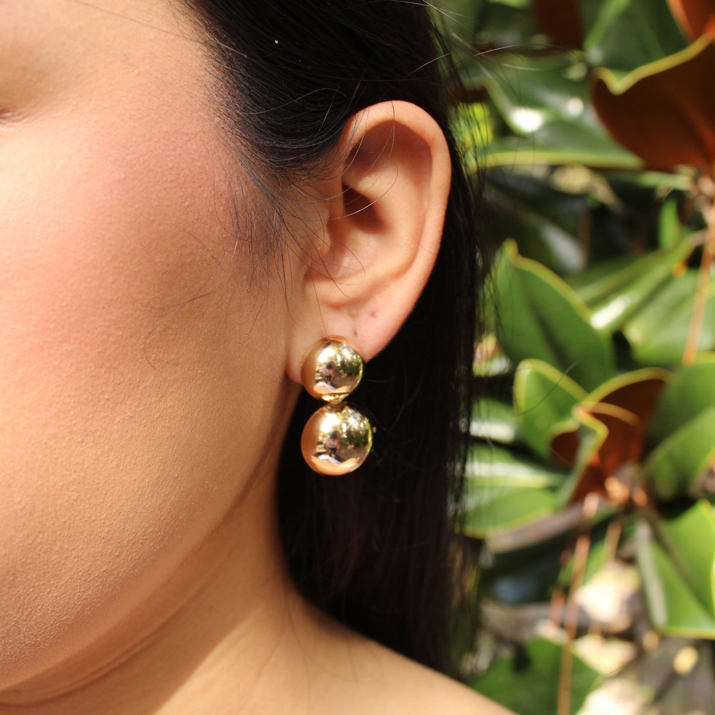 Chunky Double Circle Earrings