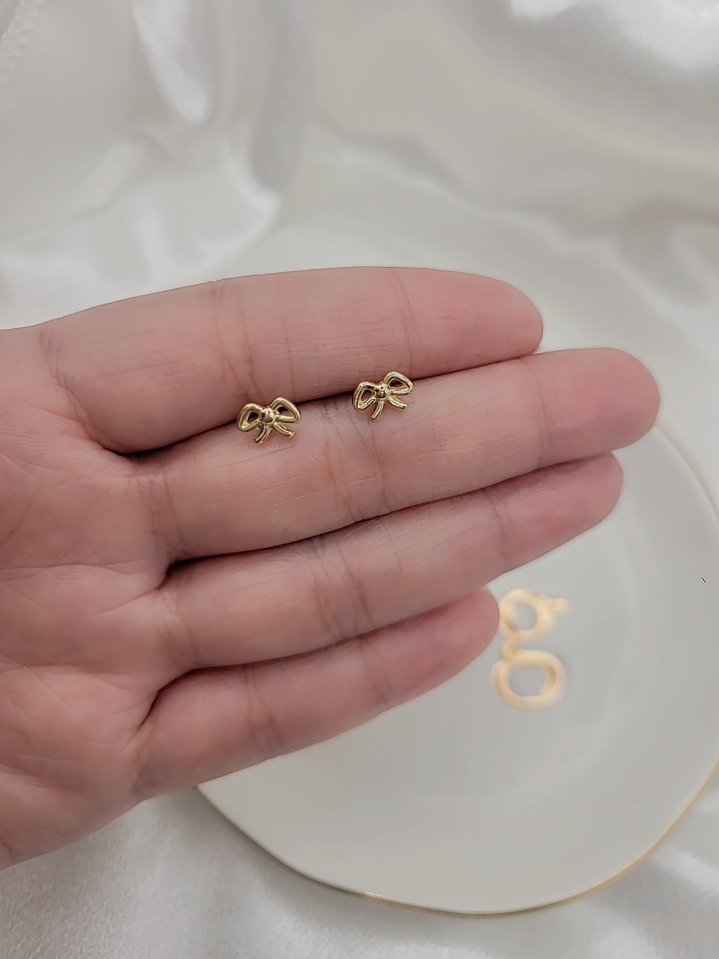 Dainty Bow Studs