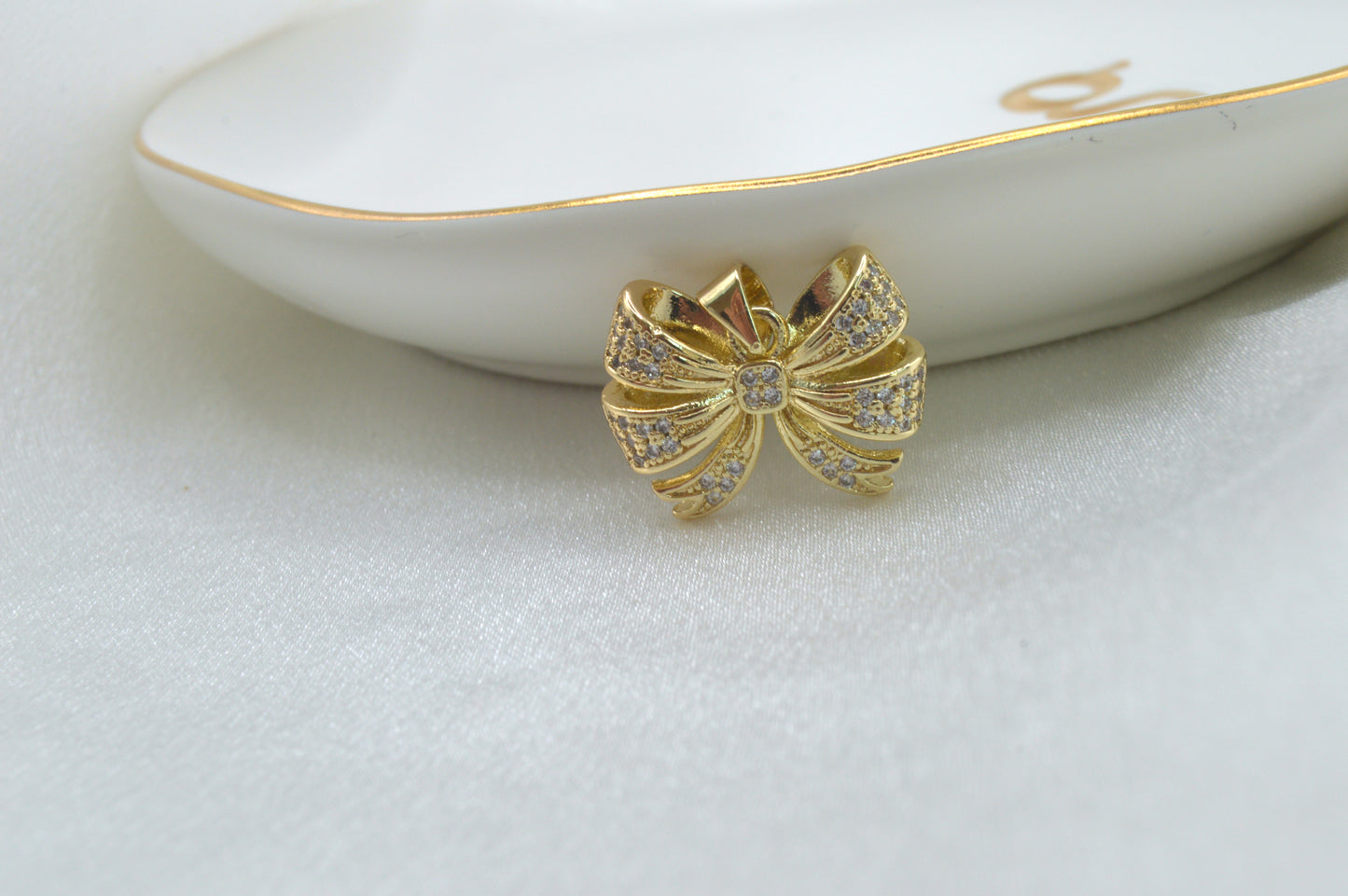 Bow CZ Charm