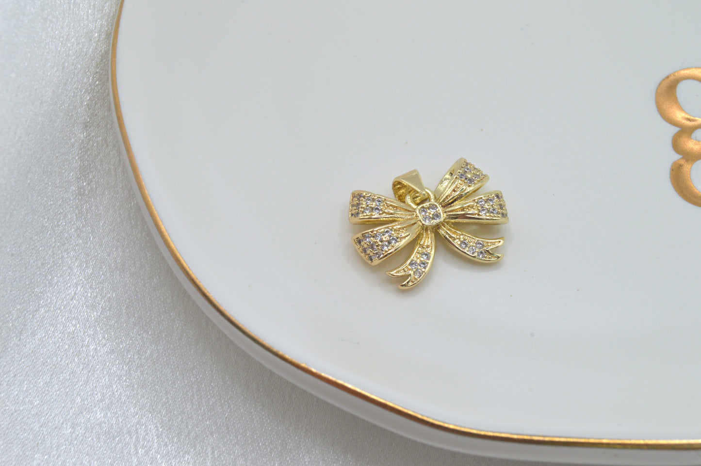Bow CZ Charm