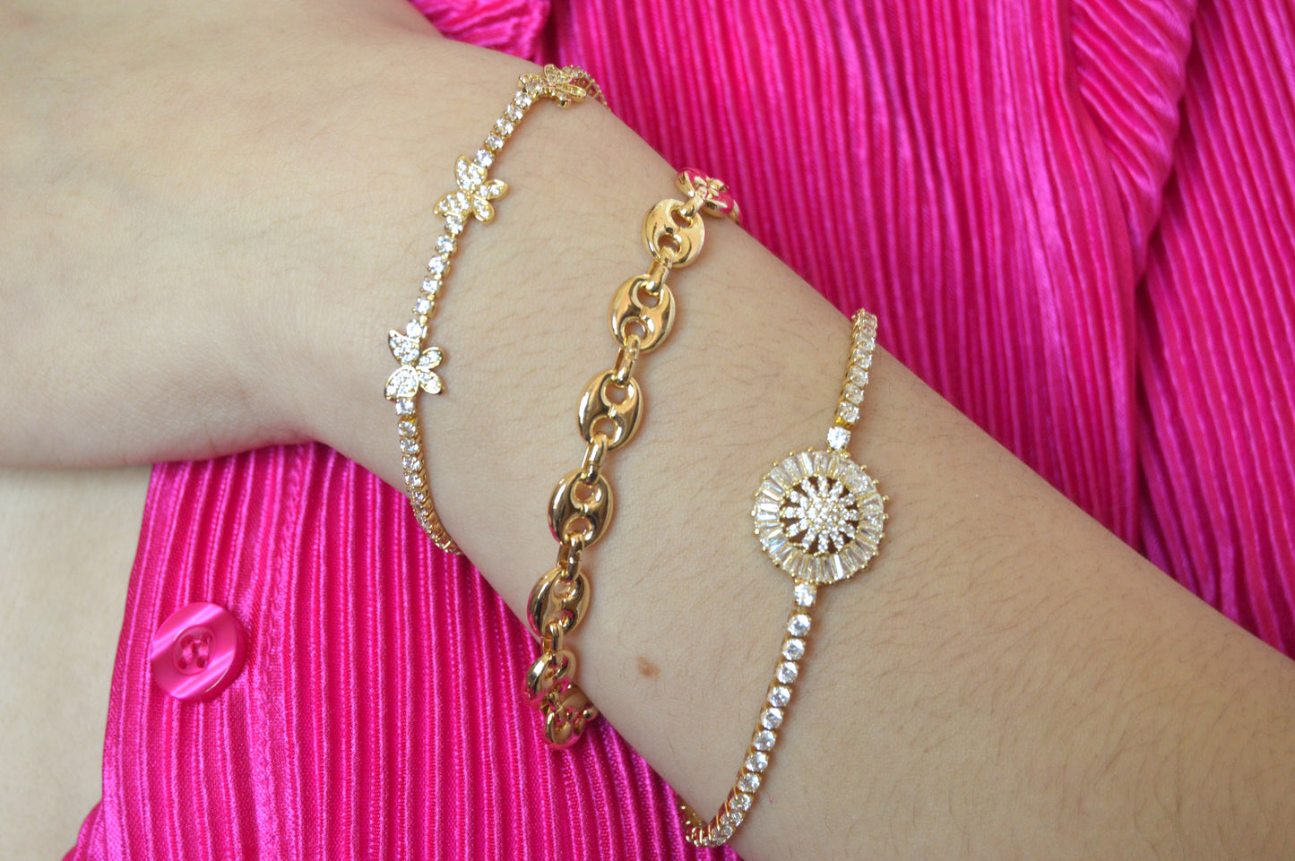 Butterfly tennis Bracelet