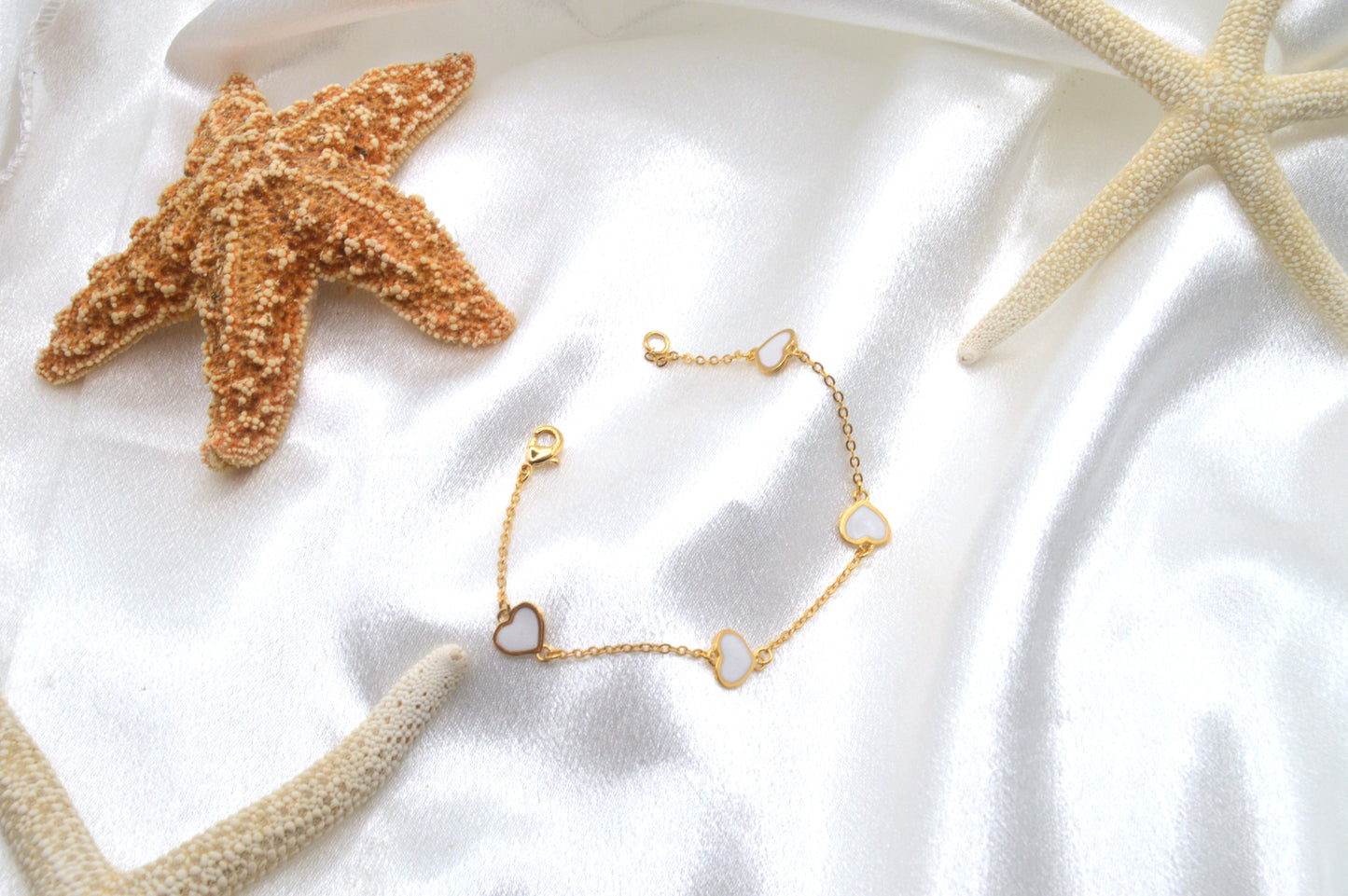 Enamel Hearts Bracelet