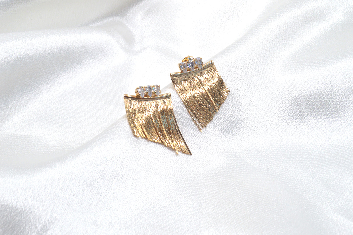 Waterfall Cz Stud Earrings