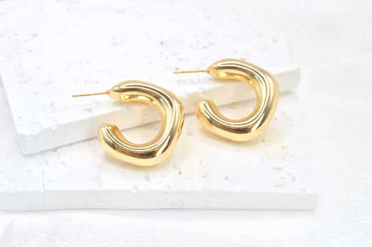 Chunky Square Hoops