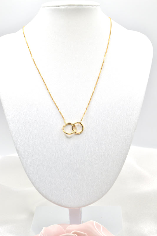 Double Ring Necklace