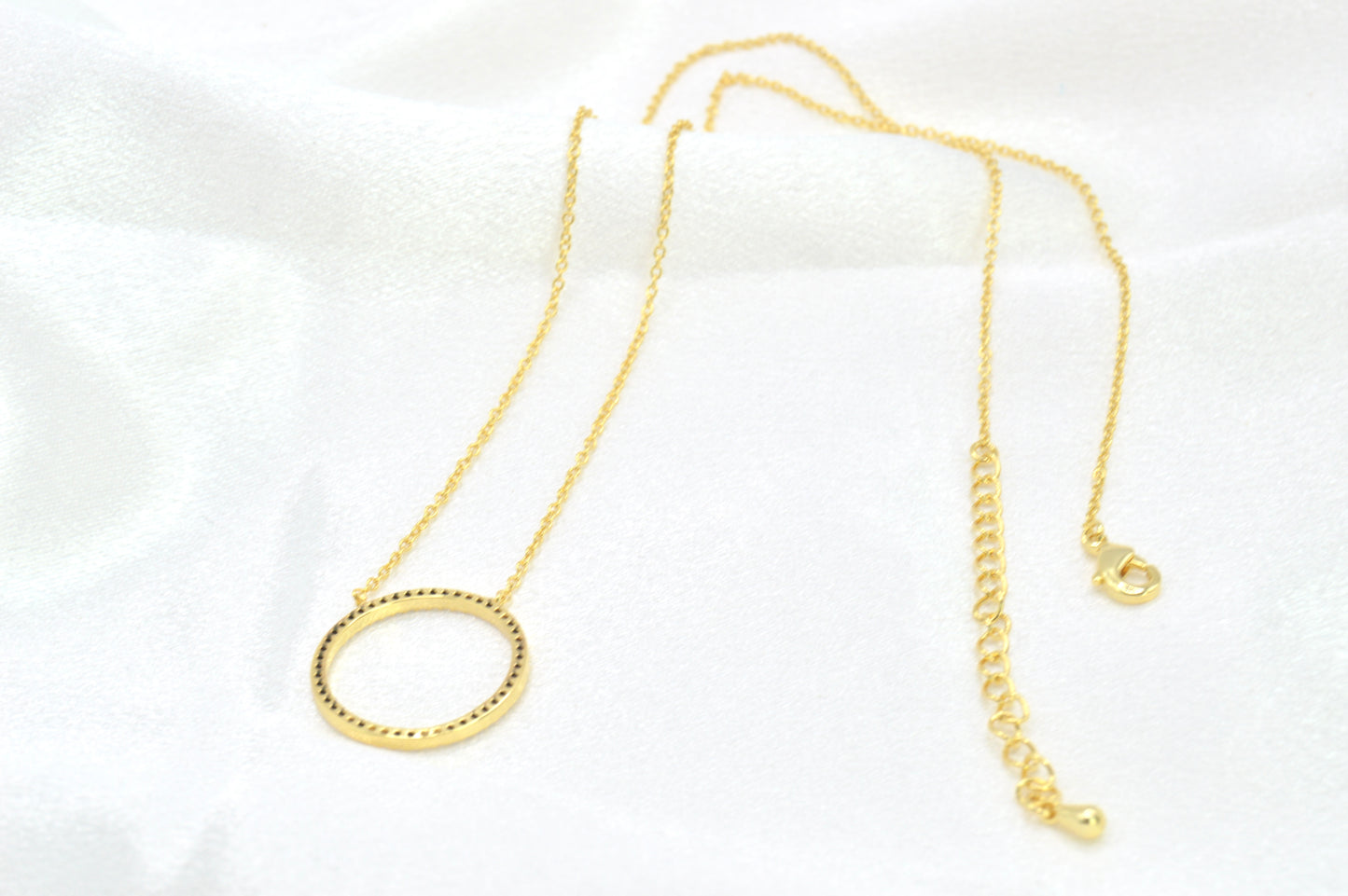 Pave Circle Necklace