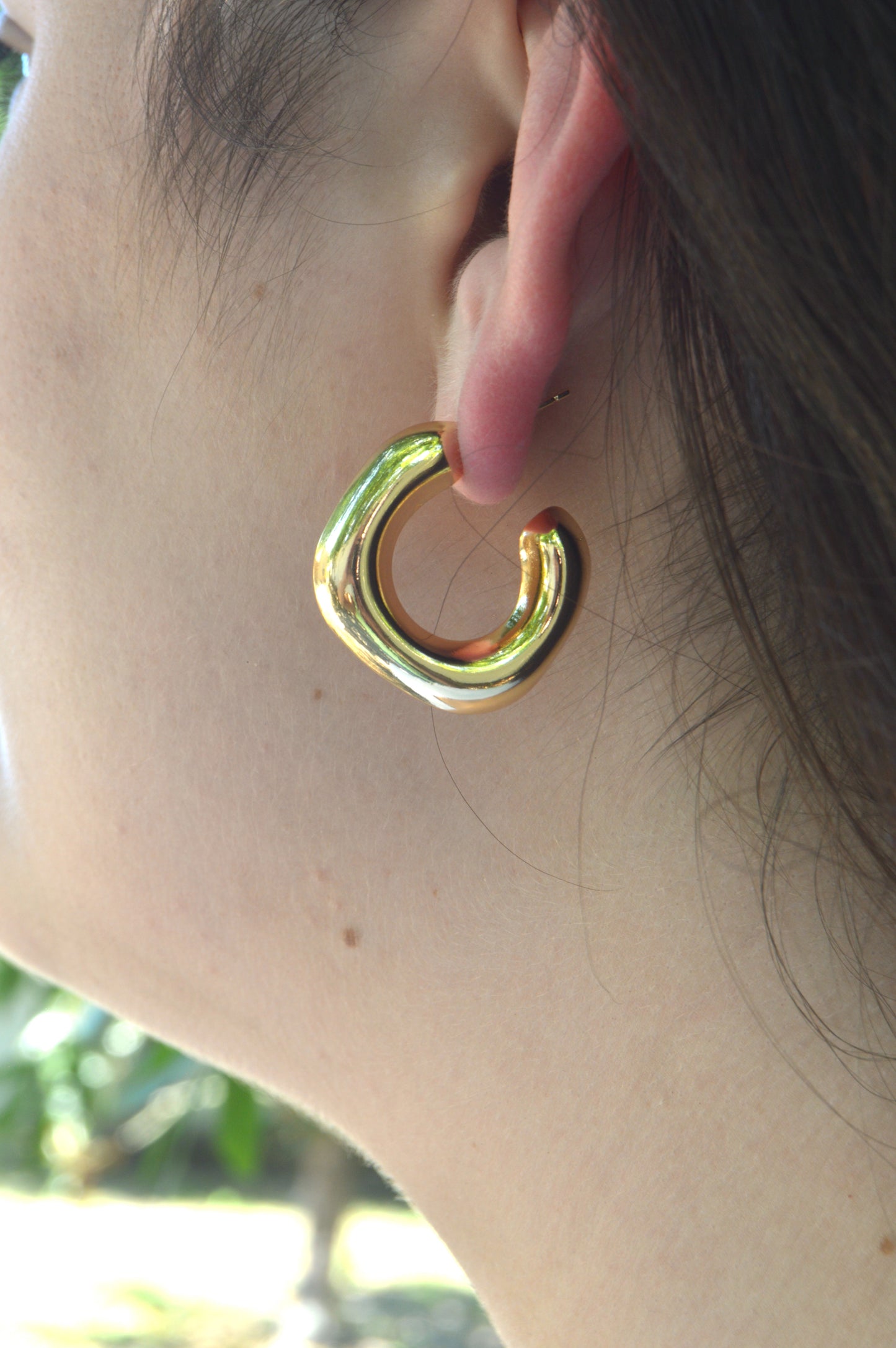 Chunky Square Hoops