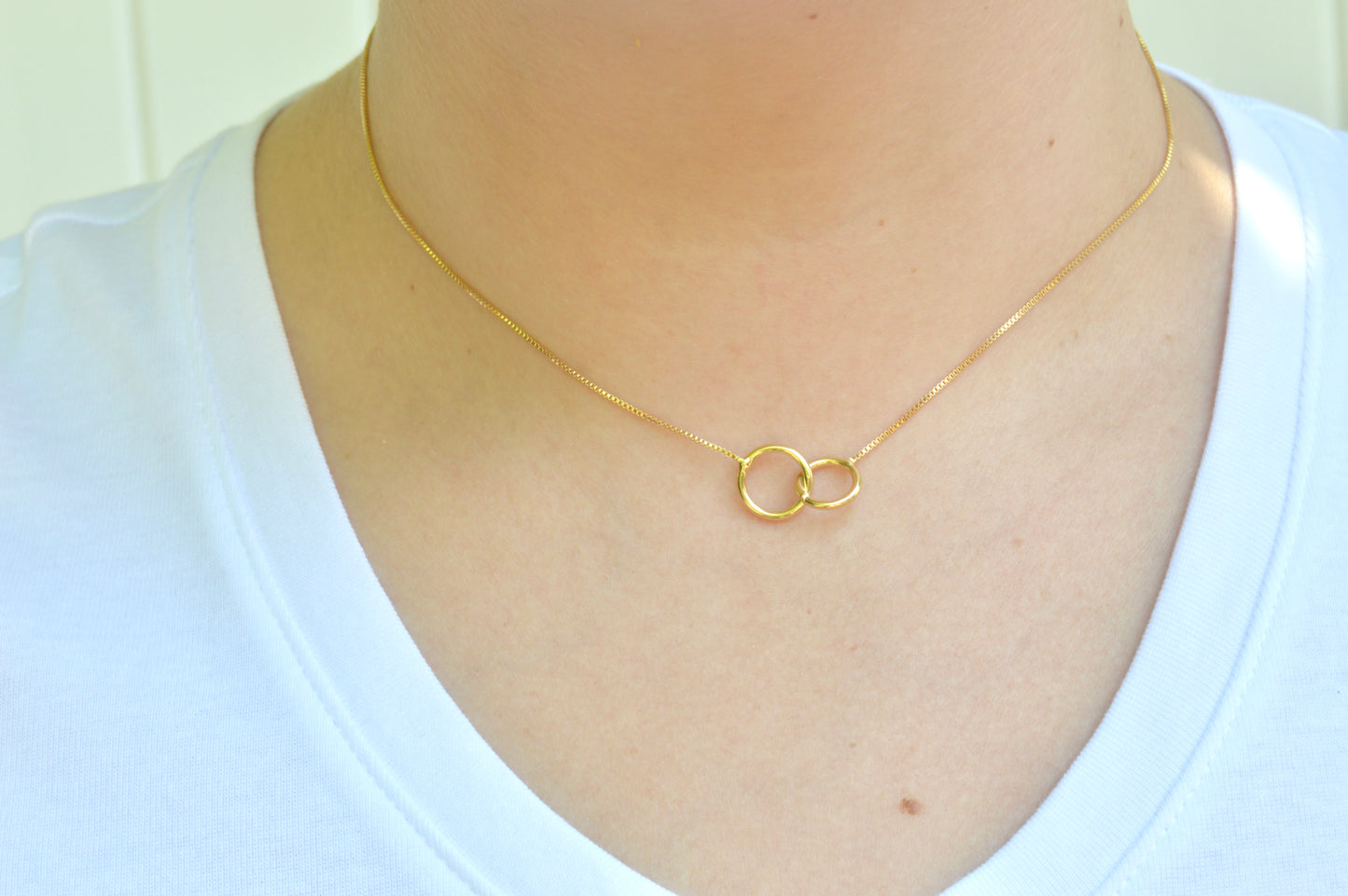 Double Ring Necklace