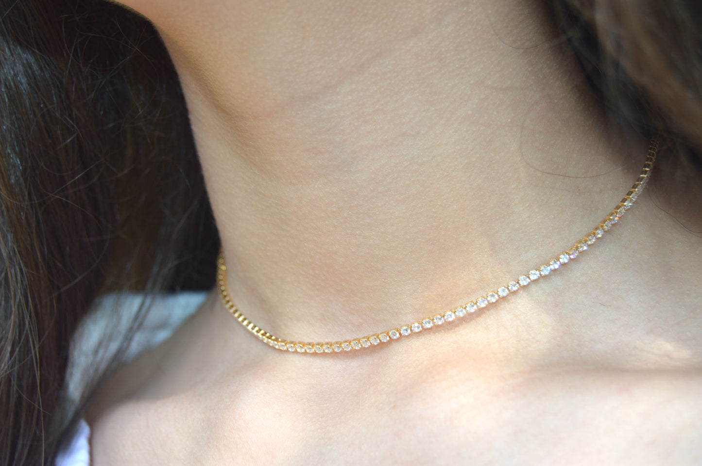 Dainty Tennis Necklace