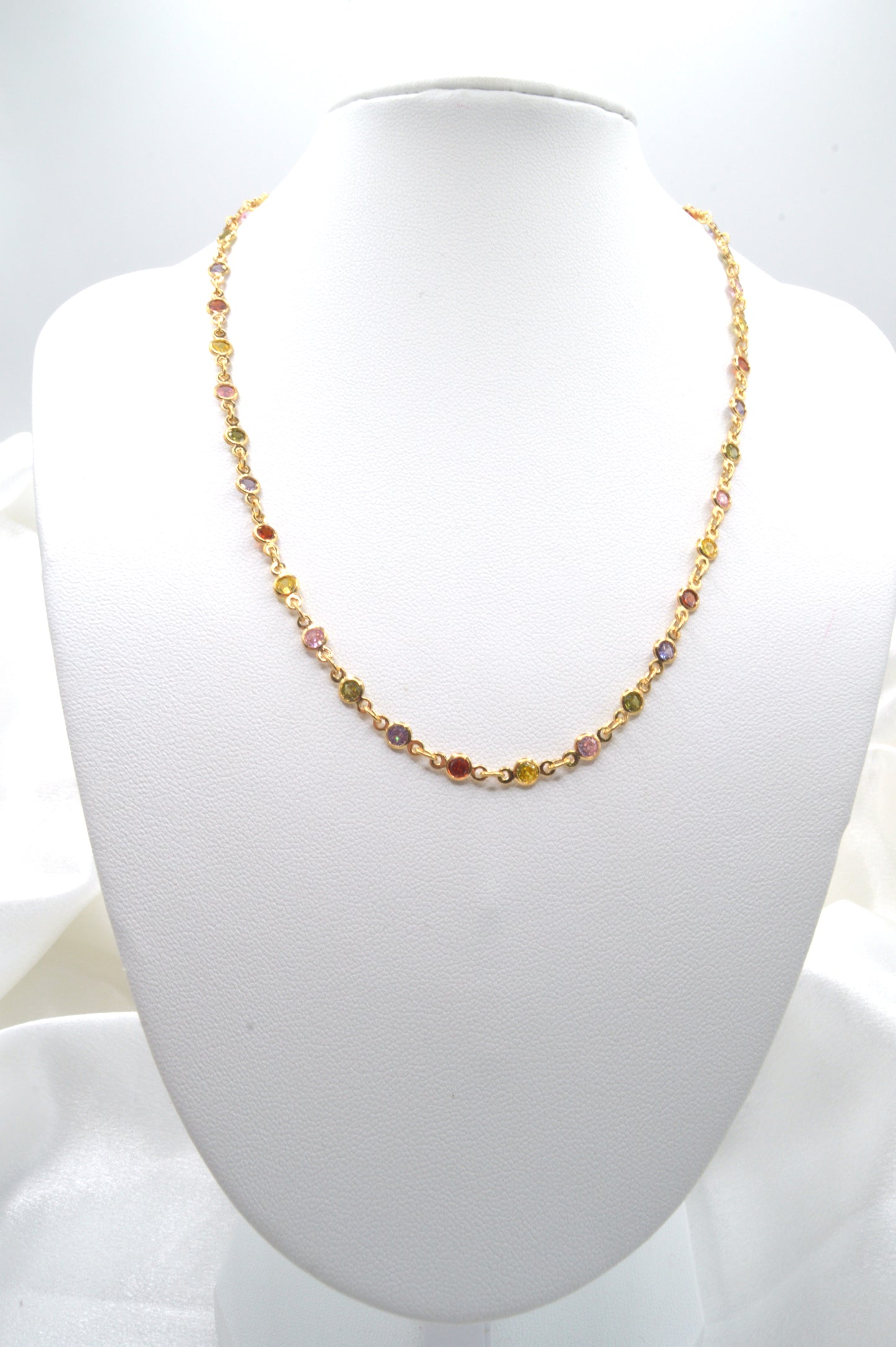 Multicolor CZ Necklace