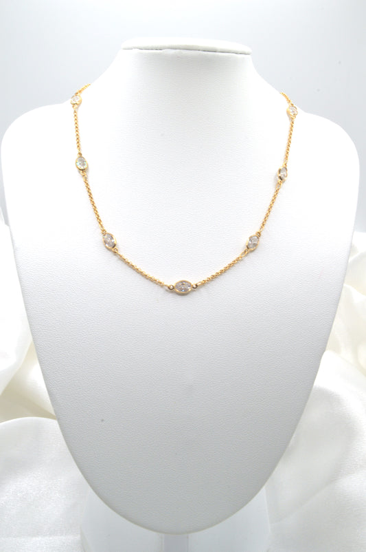 Oval CZ Choker