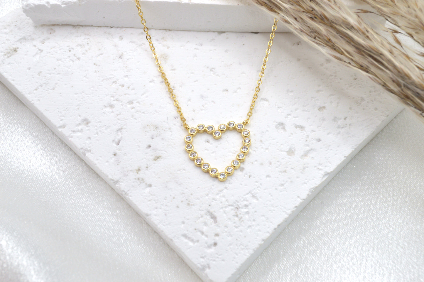 Heart CZ Necklace