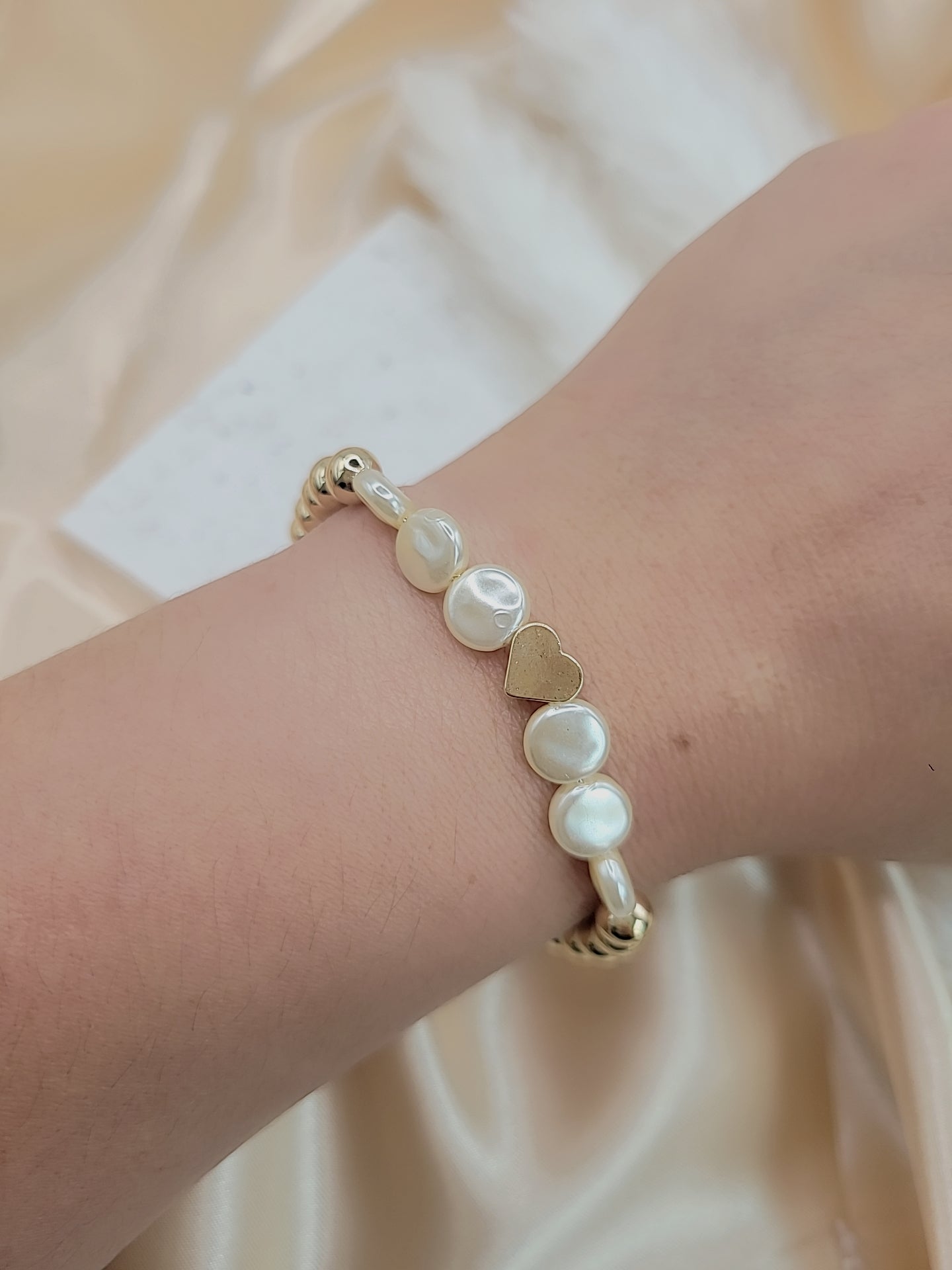 Beaded Pearl Bracelet