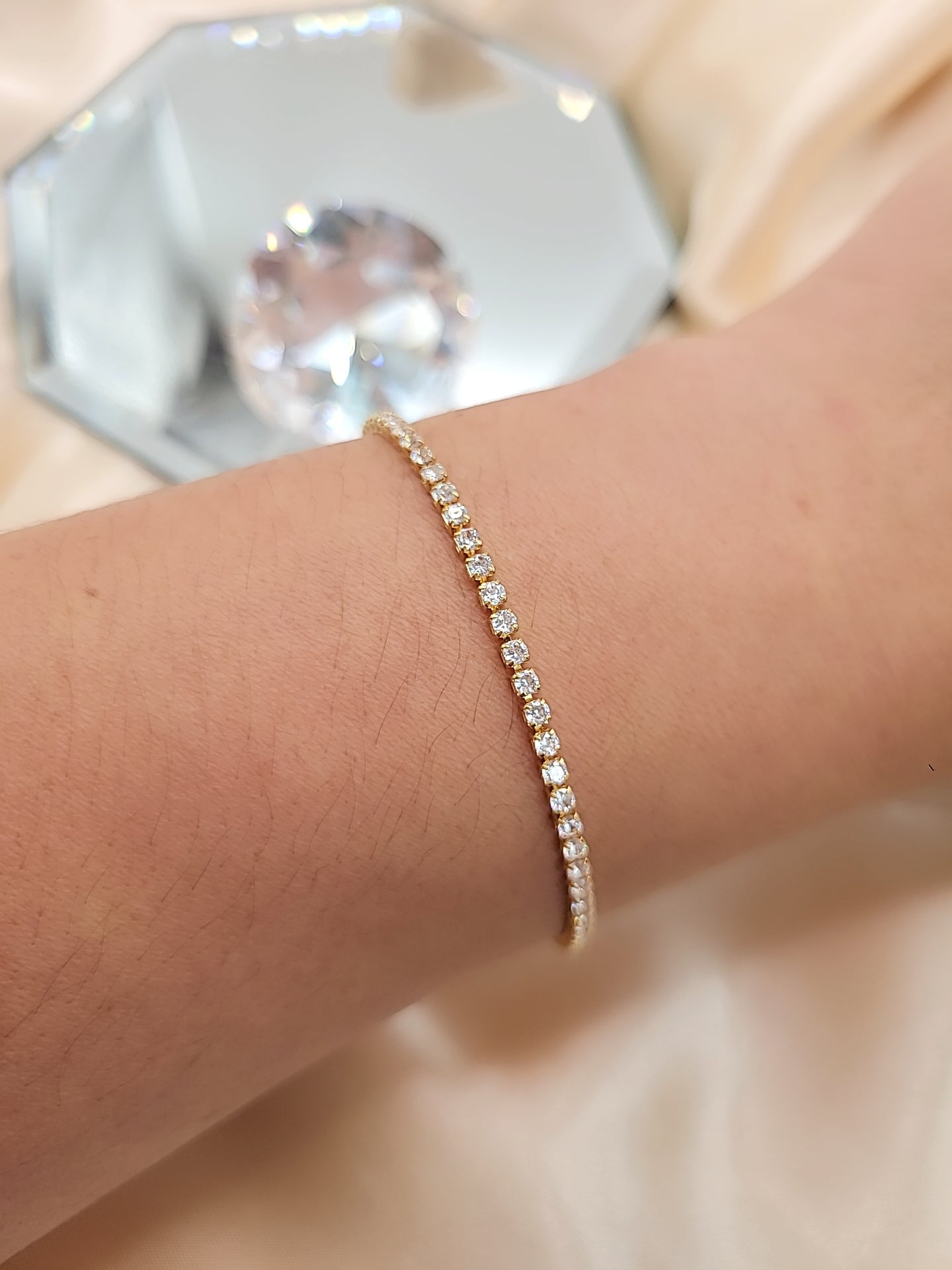 Thin Tennis Bracelet