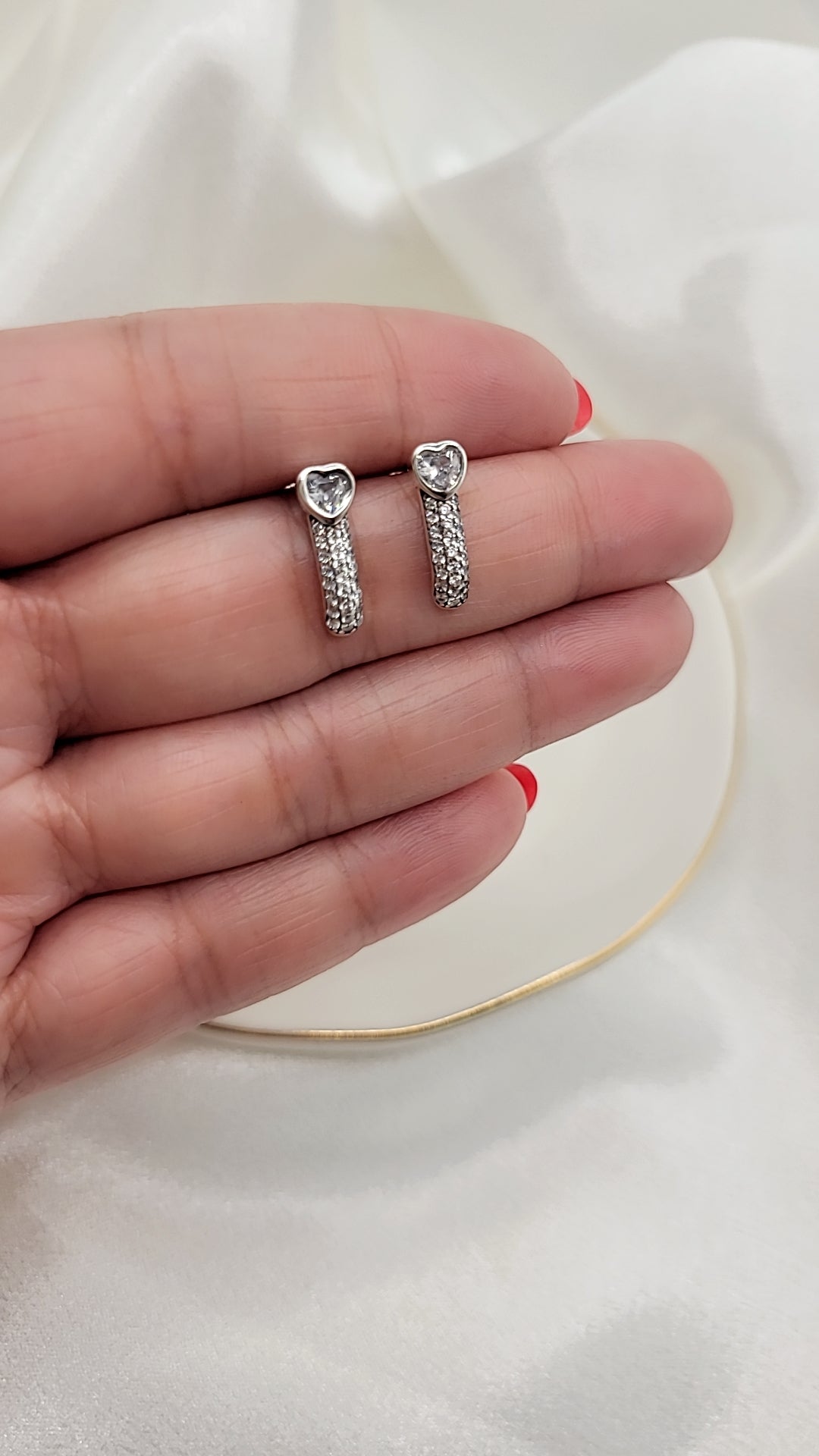 Heart Stud Earrings