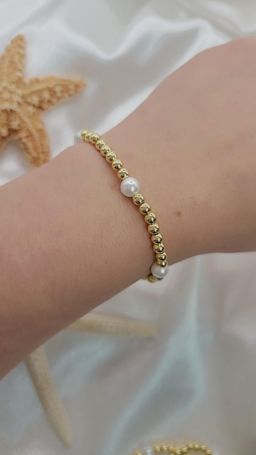Pearl beaded balls Bracelets