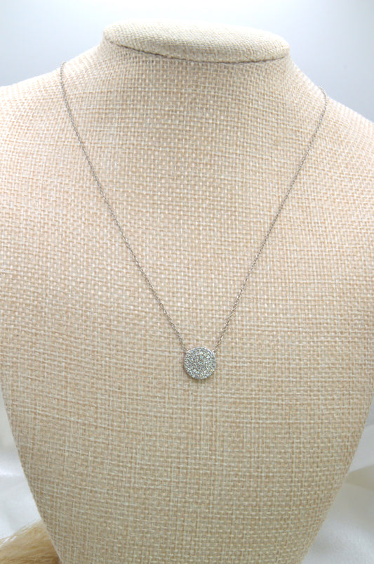 Pave Circle Necklace