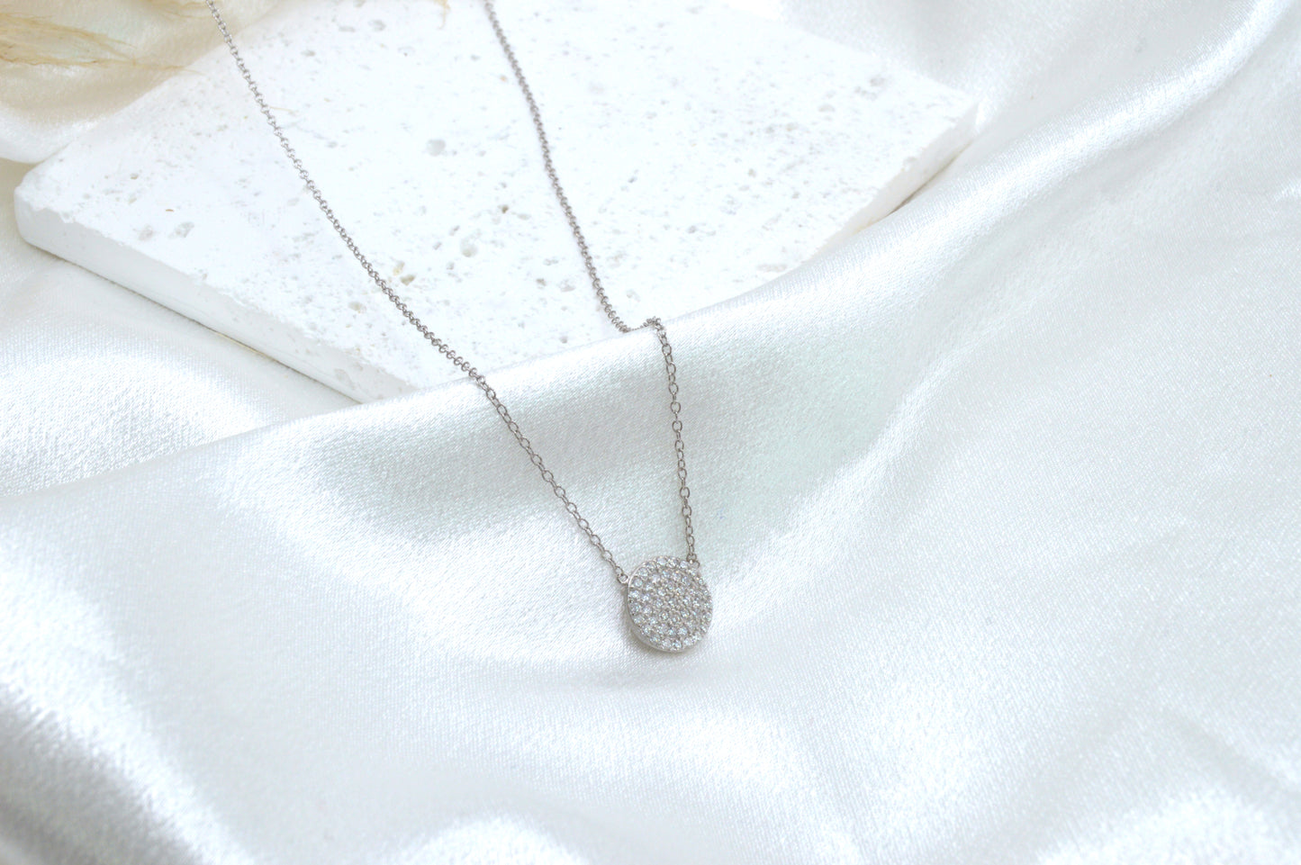 Pave Circle Necklace