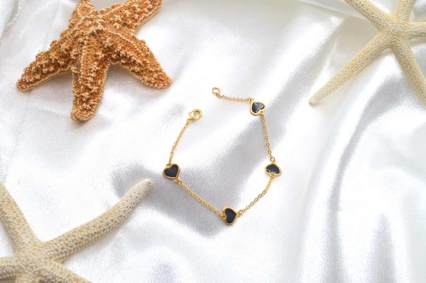 Enamel Hearts Bracelet