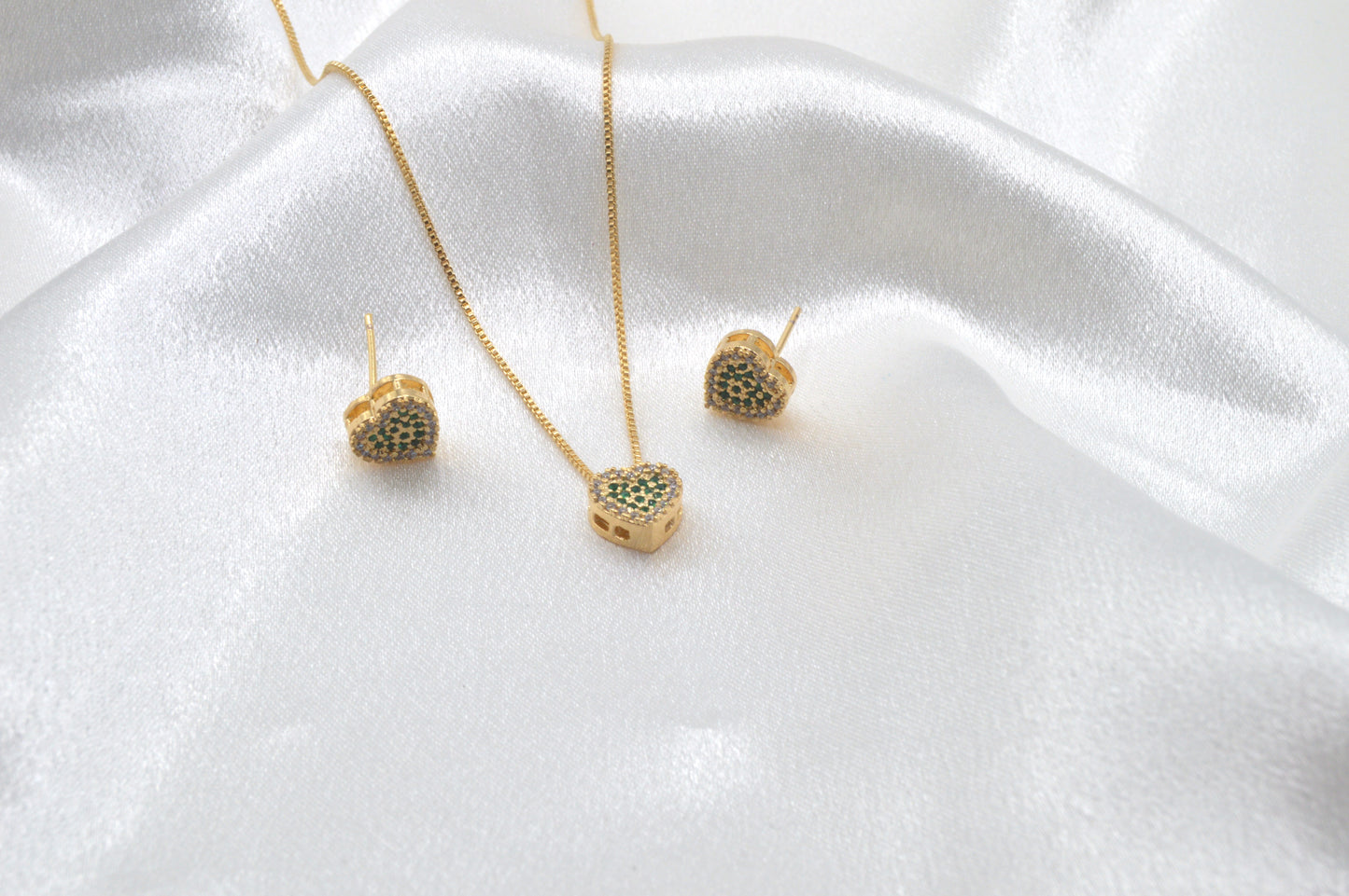 Heart Cz Set