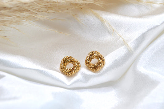 Lustre Loop studs Earrings