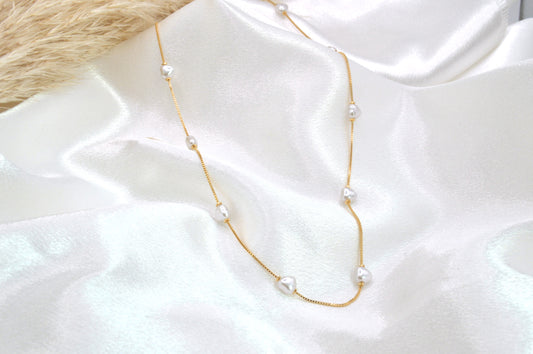 Hearts Pearls Necklace
