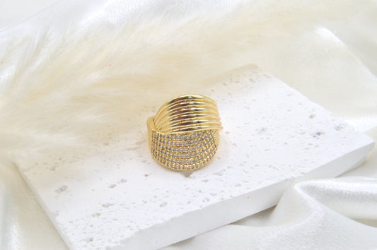 Micropave Statement Ring