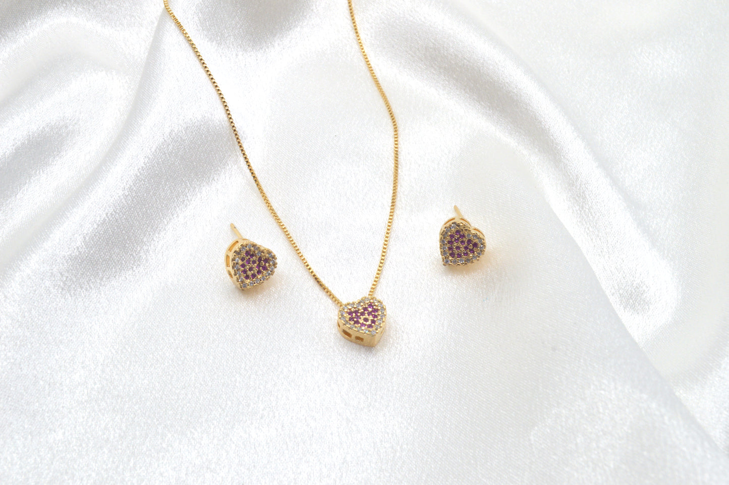 Heart Cz Set