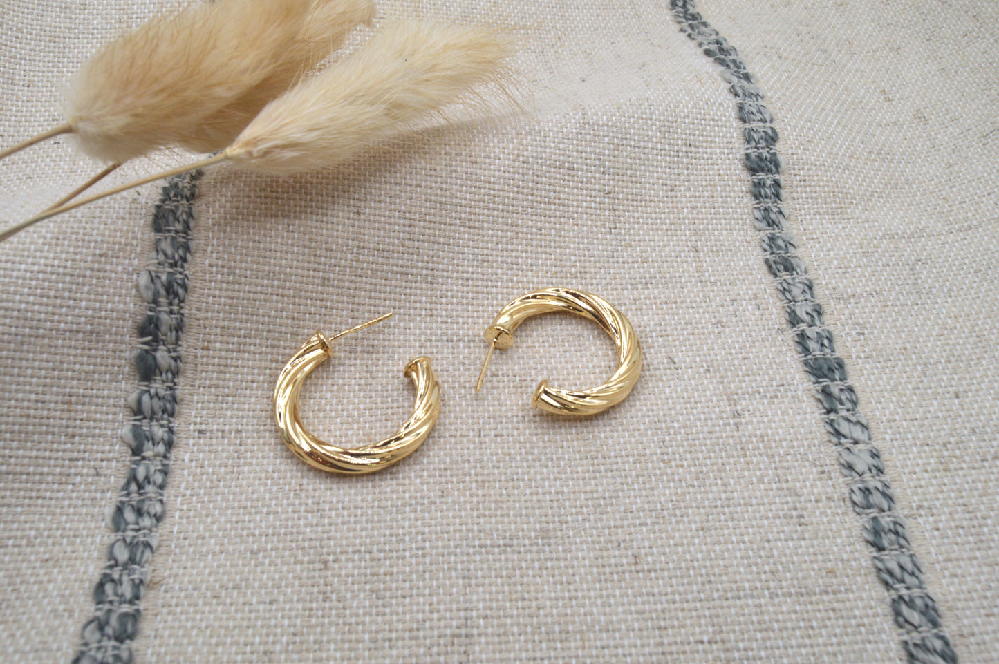 Twisted Open Hoops