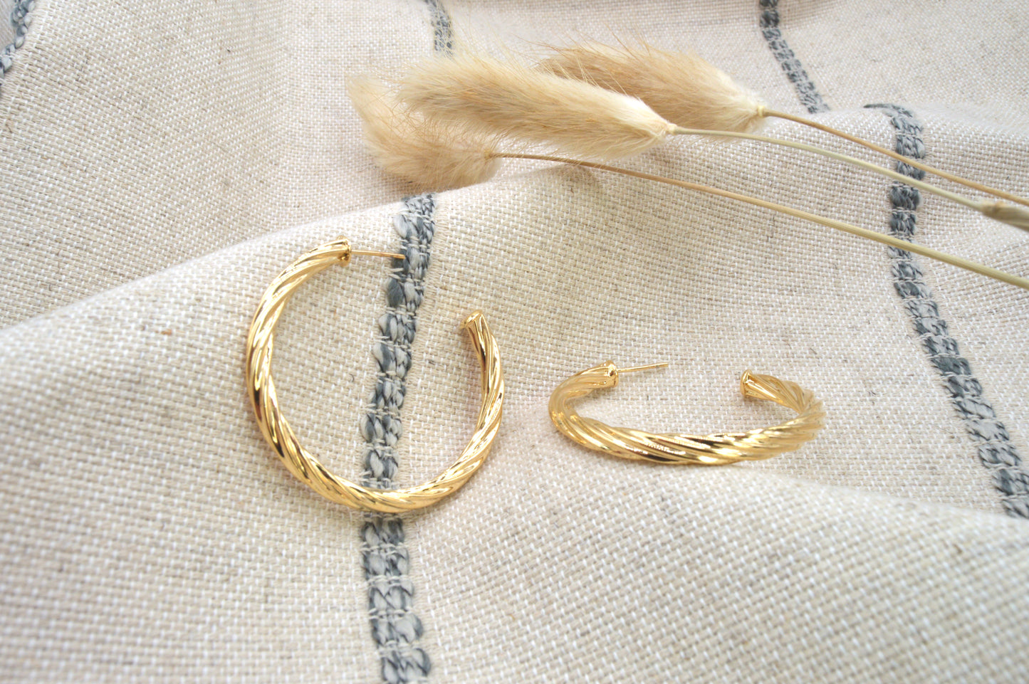 Twisted Open Hoops